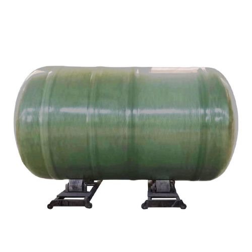 Horizontal FRP storage tank